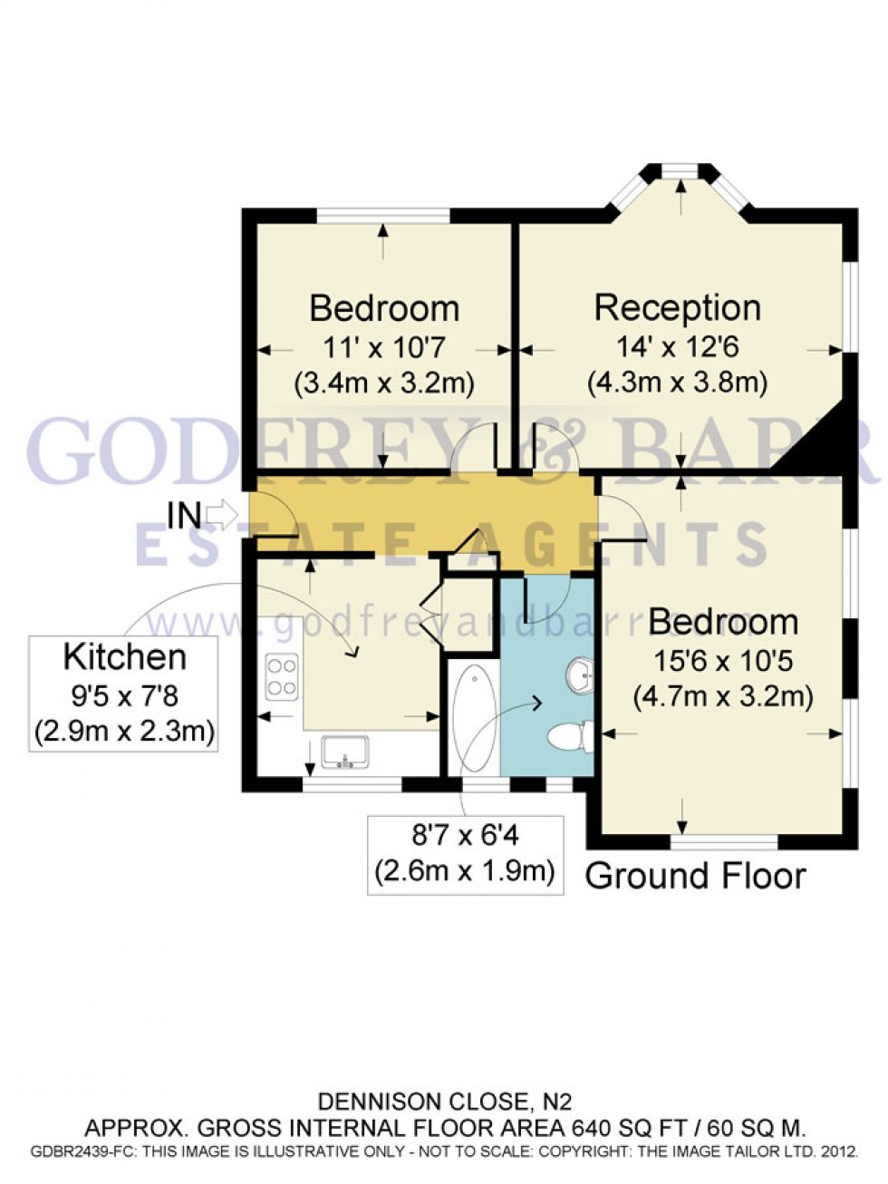 Floorplan for Denison Close, Hampstead Garden Suburb