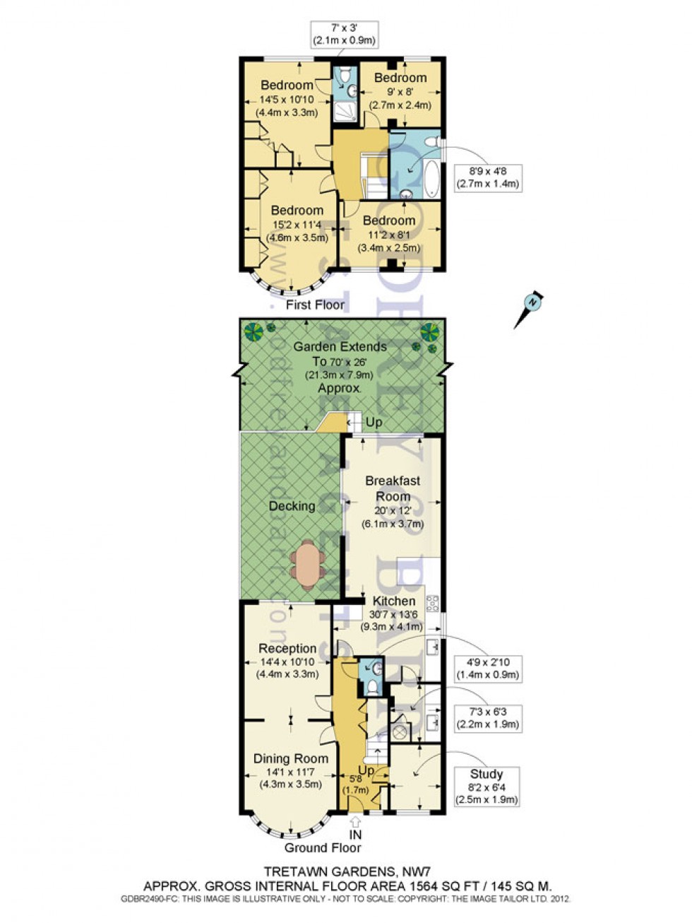 Floorplan for Tretawn Gardens, Mill Hill