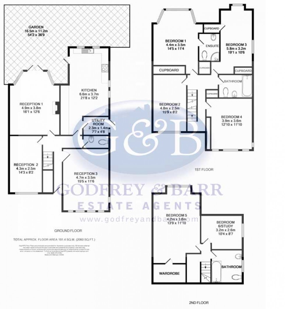 Floorplan for Litchfield Way, Hampstead Garden Suburb