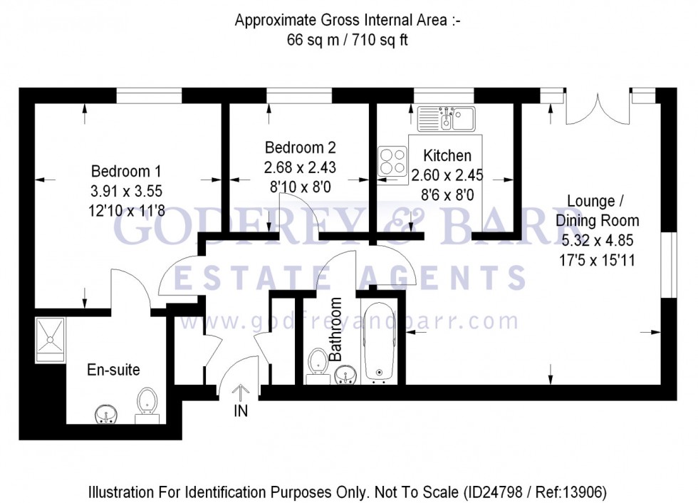 Floorplan for Bloomsbury Close, Mill Hill