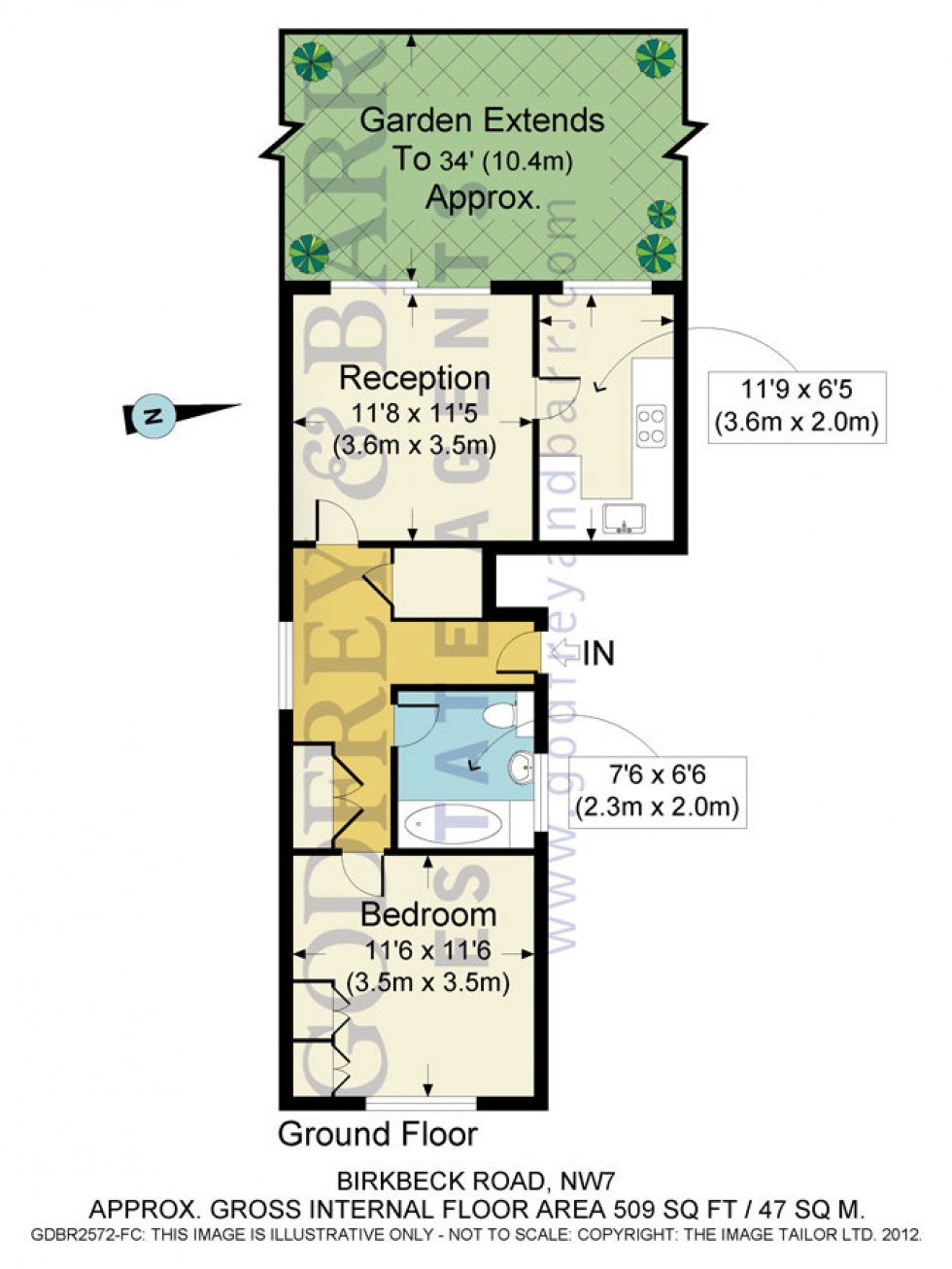 Floorplan for Birkbeck Road, Mill Hill