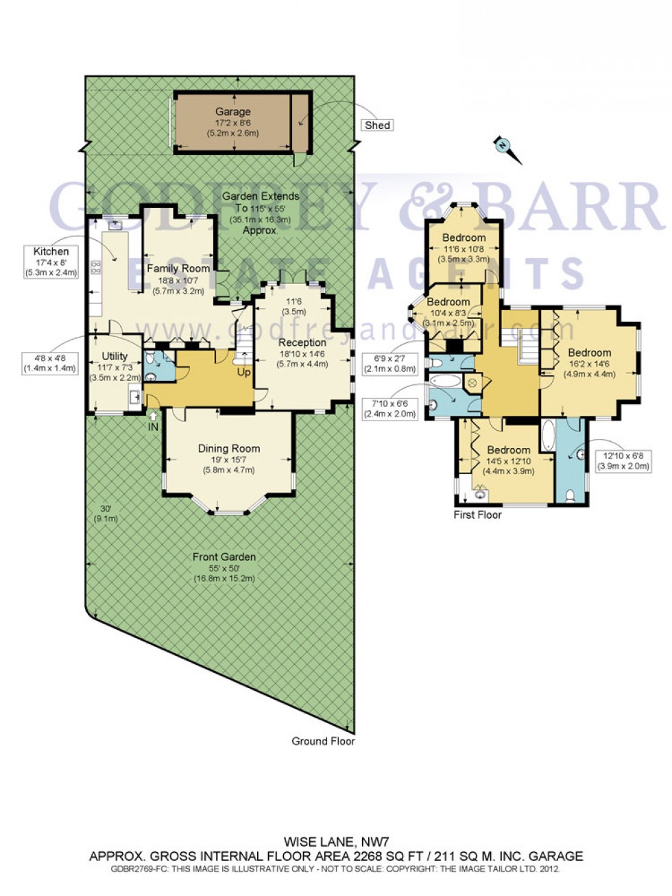 Floorplan for Wise Lane, Mill Hill