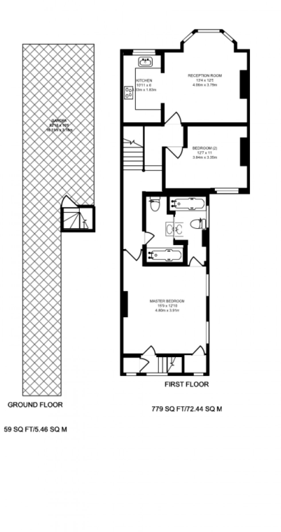 Floorplan for Kitchener Road, East Finchley
