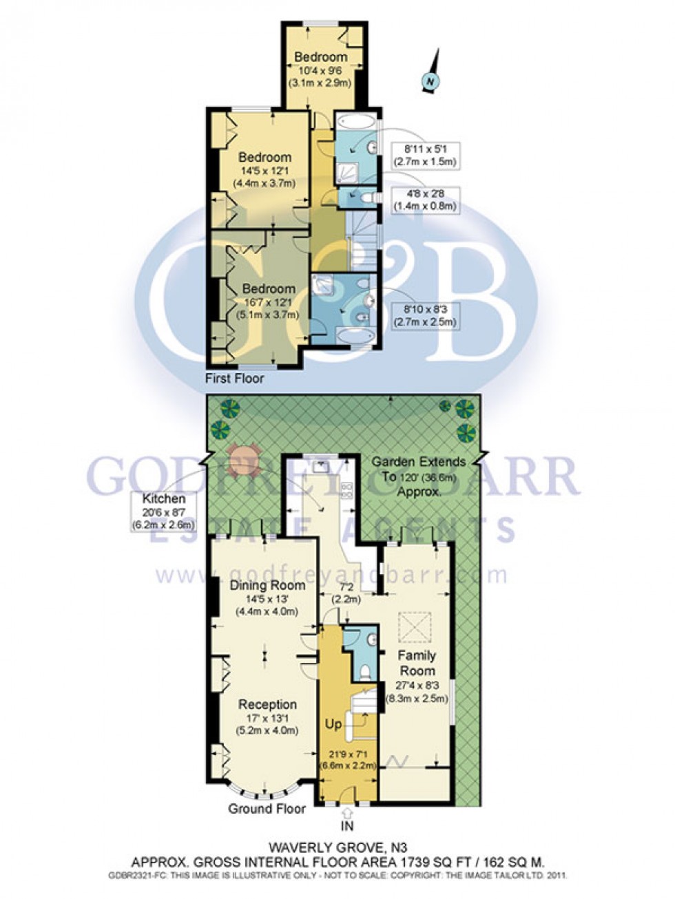 Floorplan for Waverley Grove, Finchley