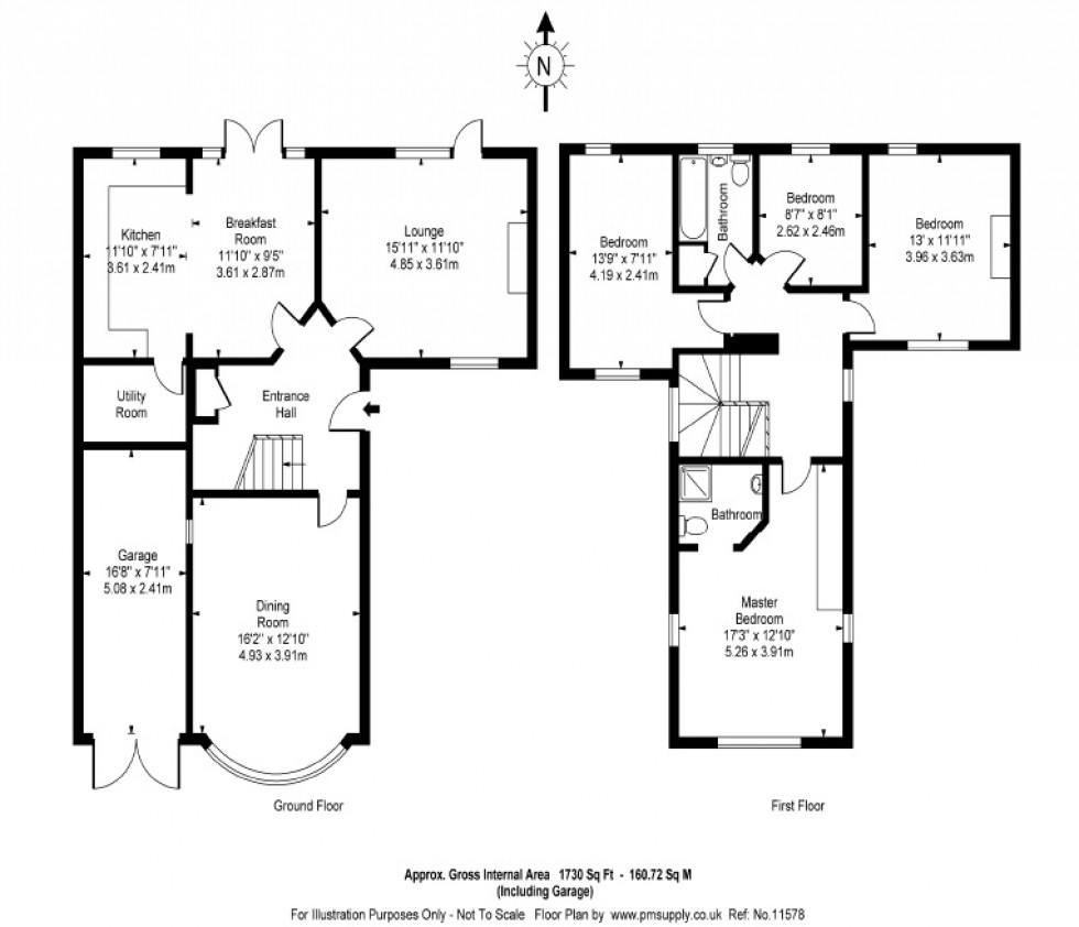 Floorplan for Holmdene Avenue, Mill Hill