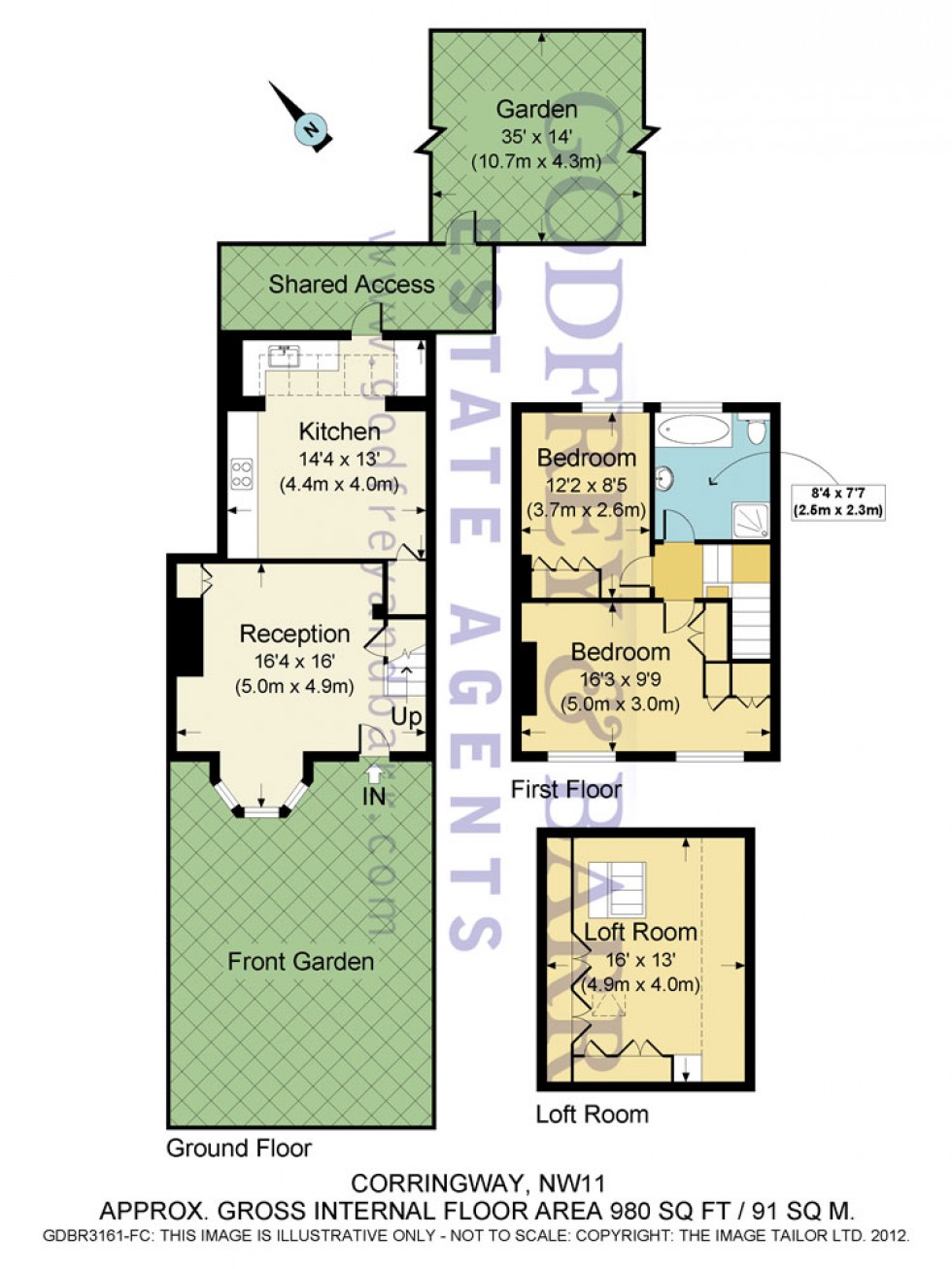 Floorplan for Corringway, Hampstead Garden Suburb