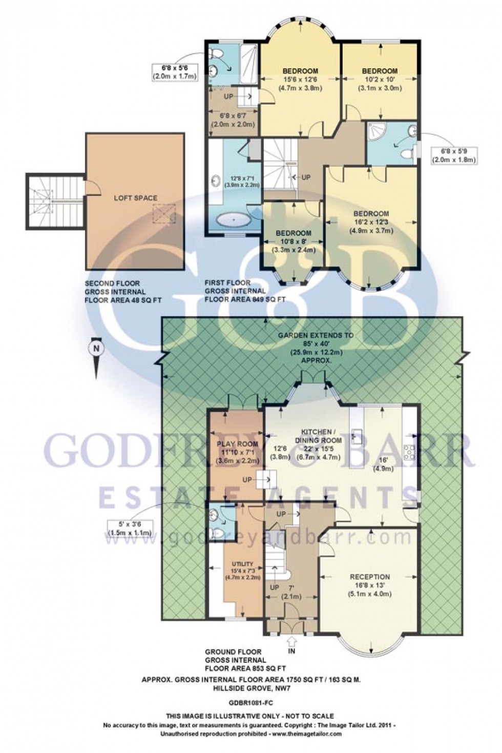 Floorplan for Hillside Grove, Mill Hill