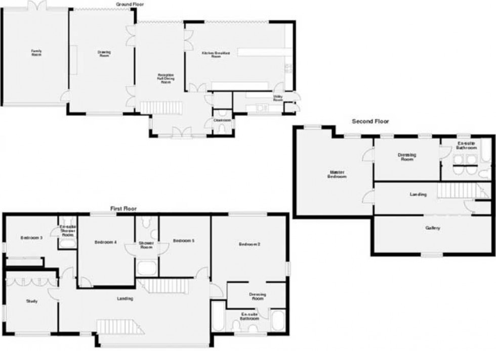 Floorplan for The Ridgeway, Northaw , Potters Bar