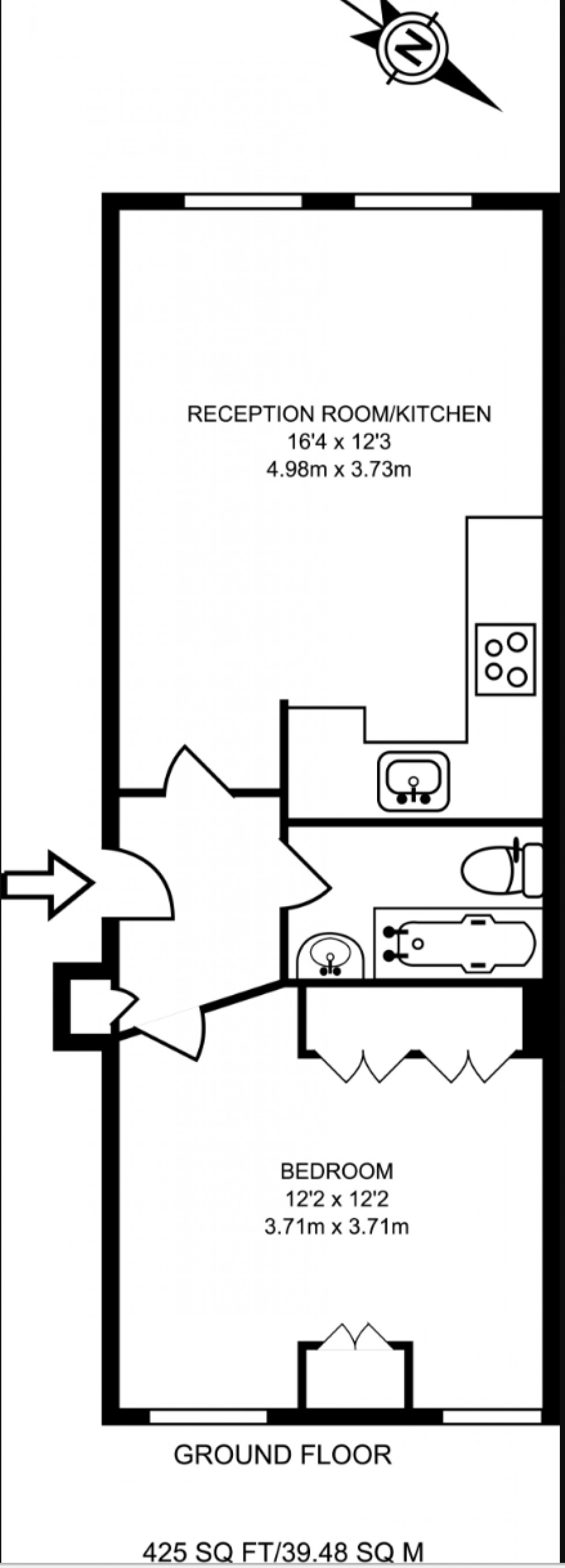 Floorplan for Golders Green Road, Golders Green