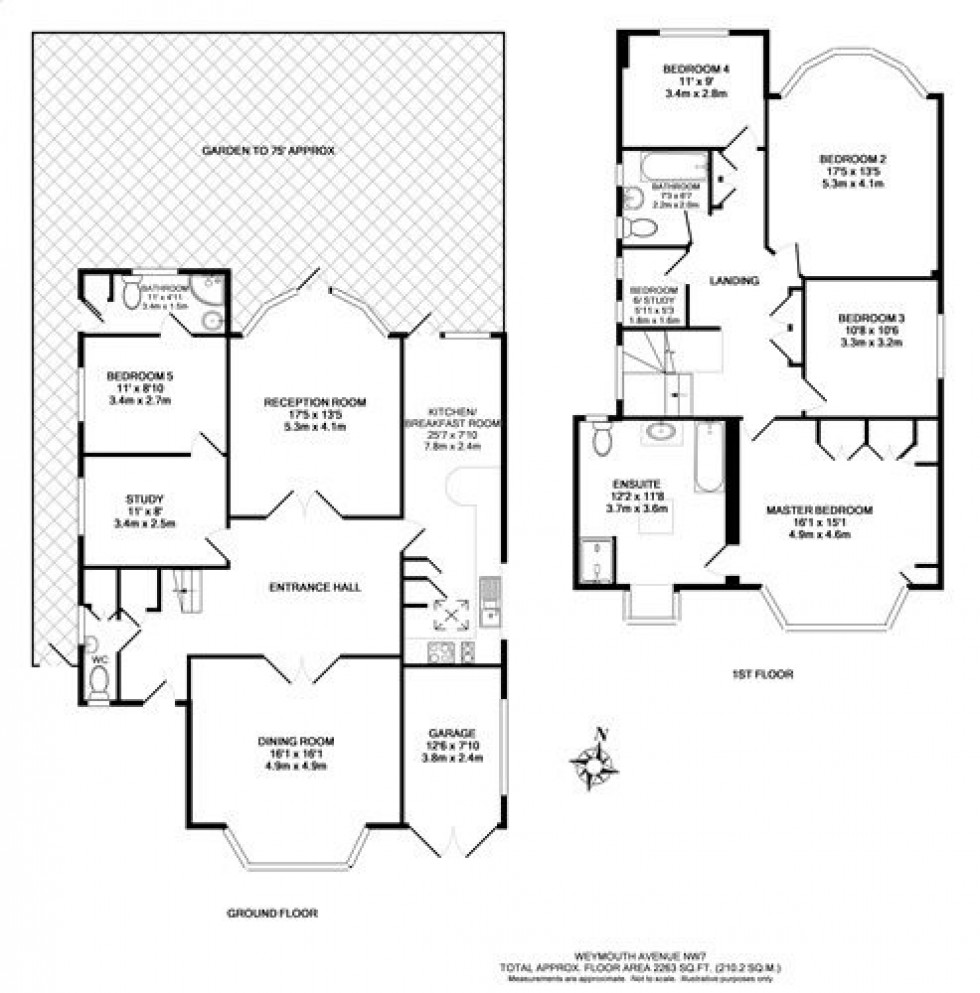 Floorplan for Weymouth Avenue, Mill Hill