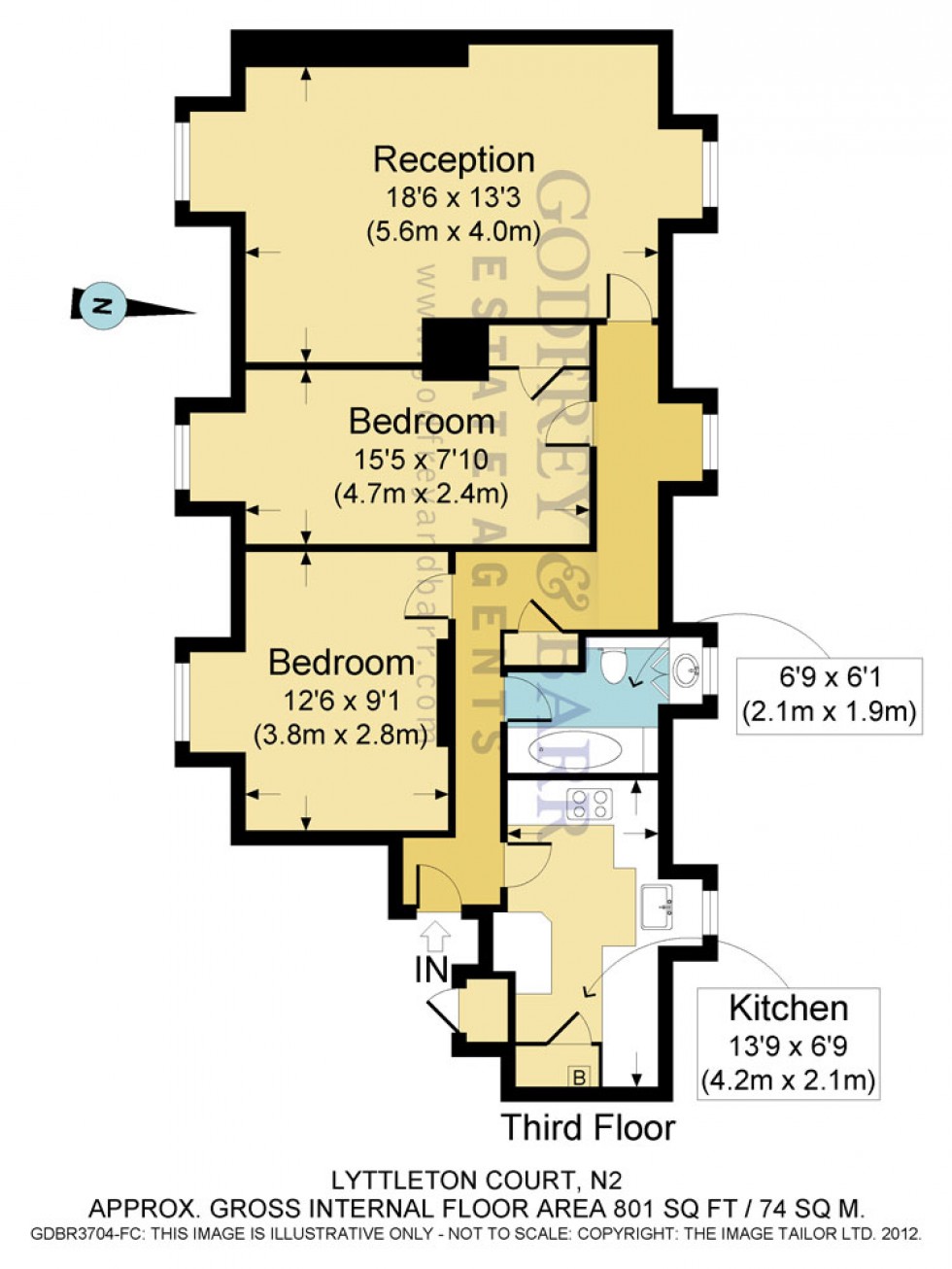 Floorplan for Lyttelton Court, Hampstead Garden Suburb