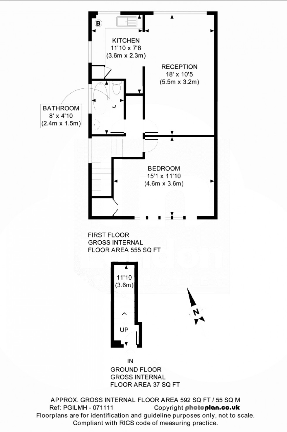 Floorplan for Victoria Road, Mill Hill