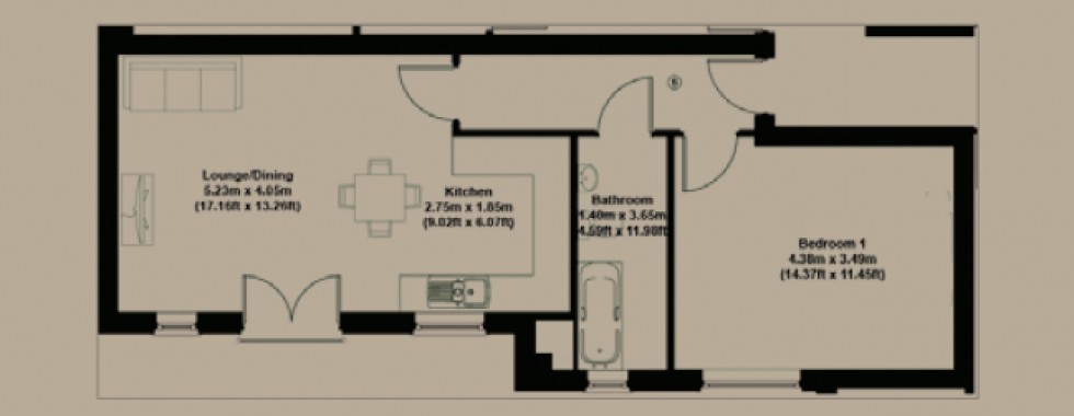 Floorplan for Liberty Court, 141 Great North Way, Hendon / Mill Hill