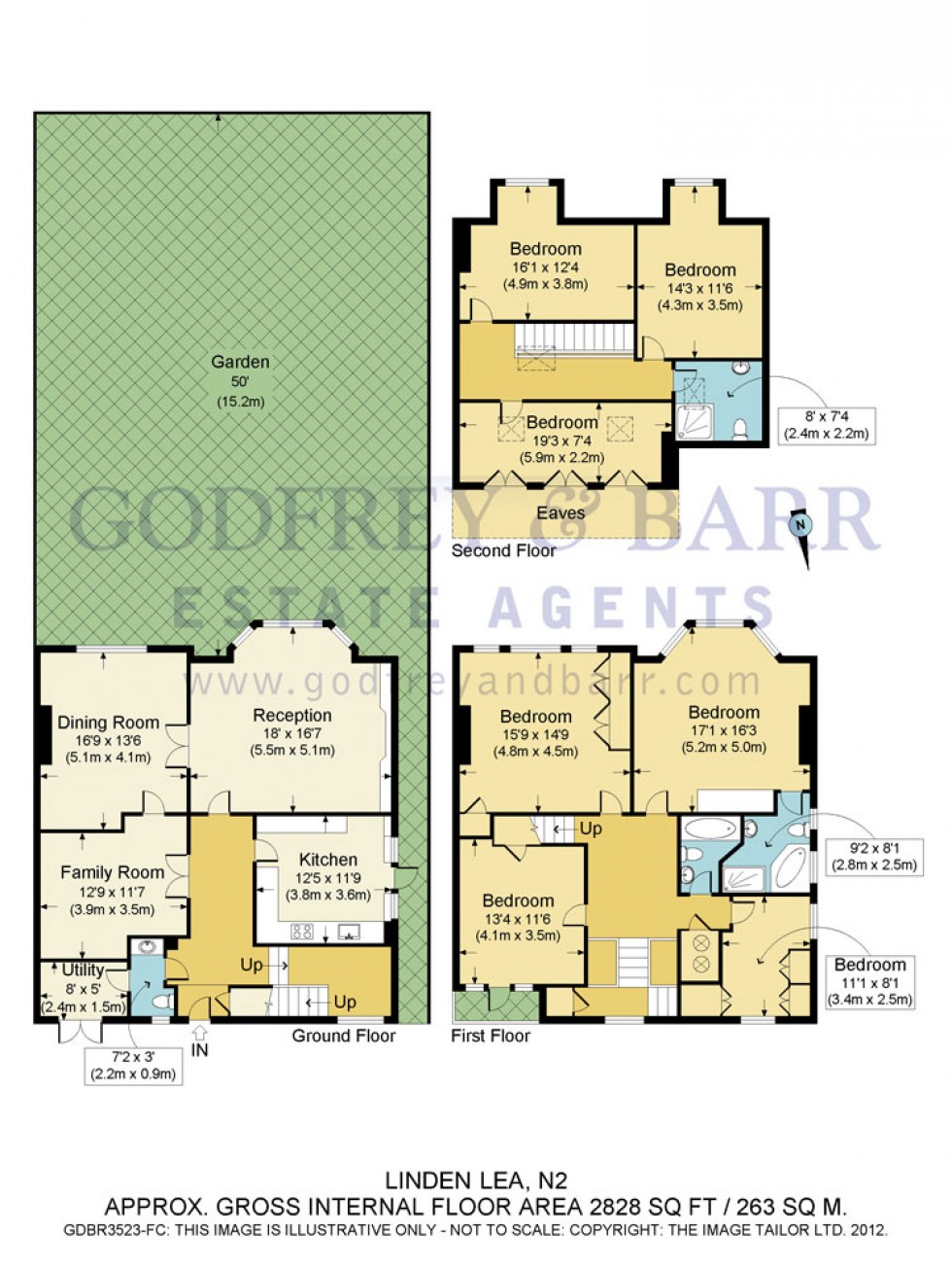 Floorplan for Linden Lea, Hampstead Garden Suburb