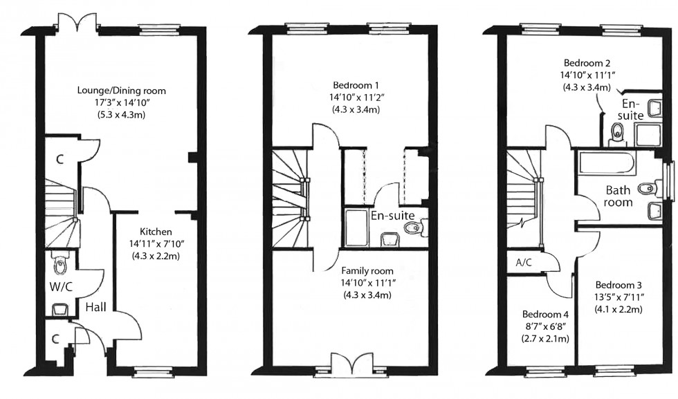 Floorplan for Bressay Drive, Mill Hill