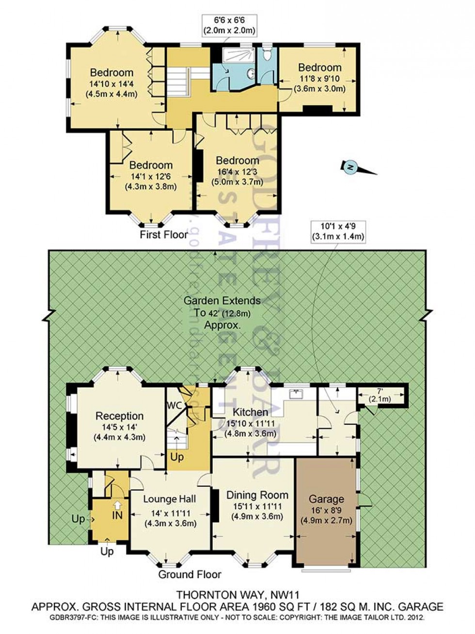 Floorplan for Thornton Way, Hampstead Garden Suburb