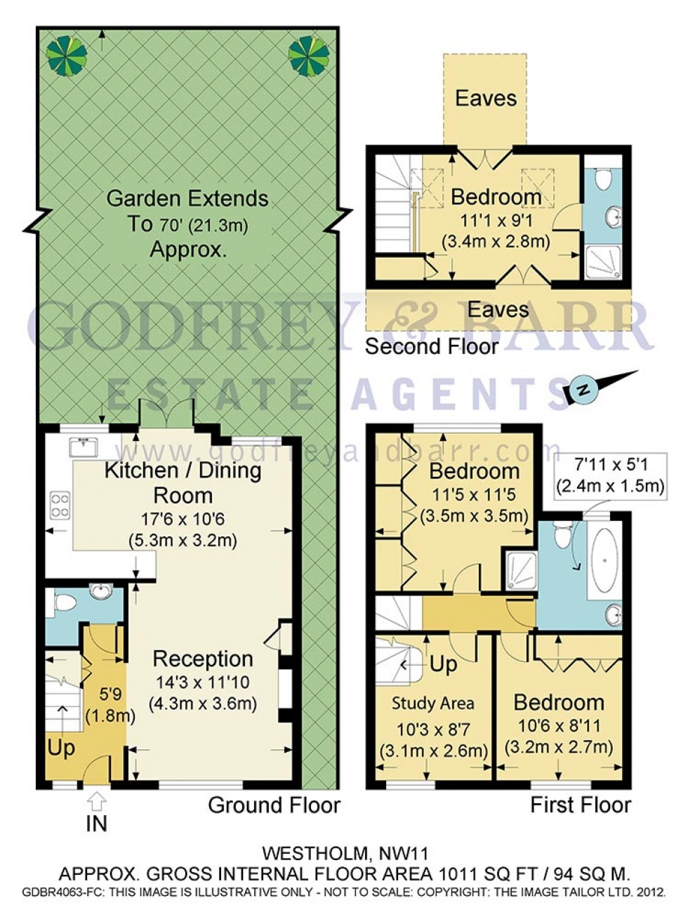 Floorplan for Westholm, Hampstead Garden Suburb