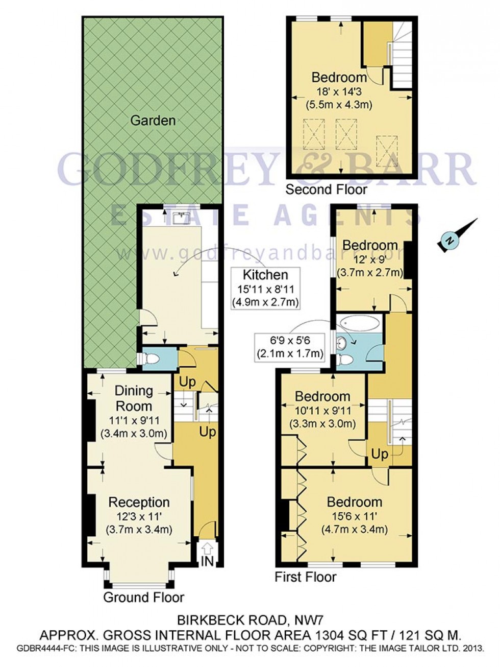 Floorplan for Birkbeck Road, Mill Hill