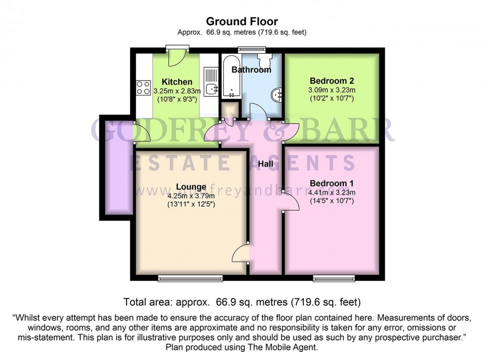 Floorplan for Warwick Court, Hampstead garden Suburb