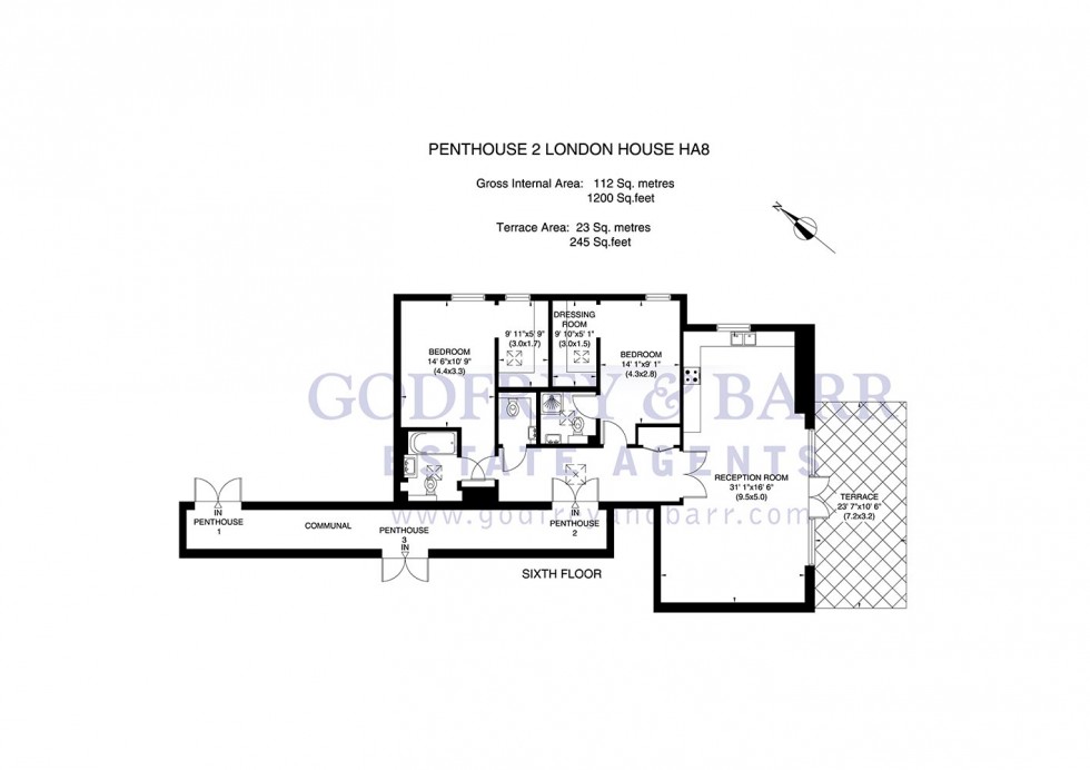 Floorplan for London House, Edgware / Stanmore