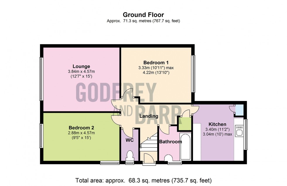 Floorplan for Byron Road, Mill Hill