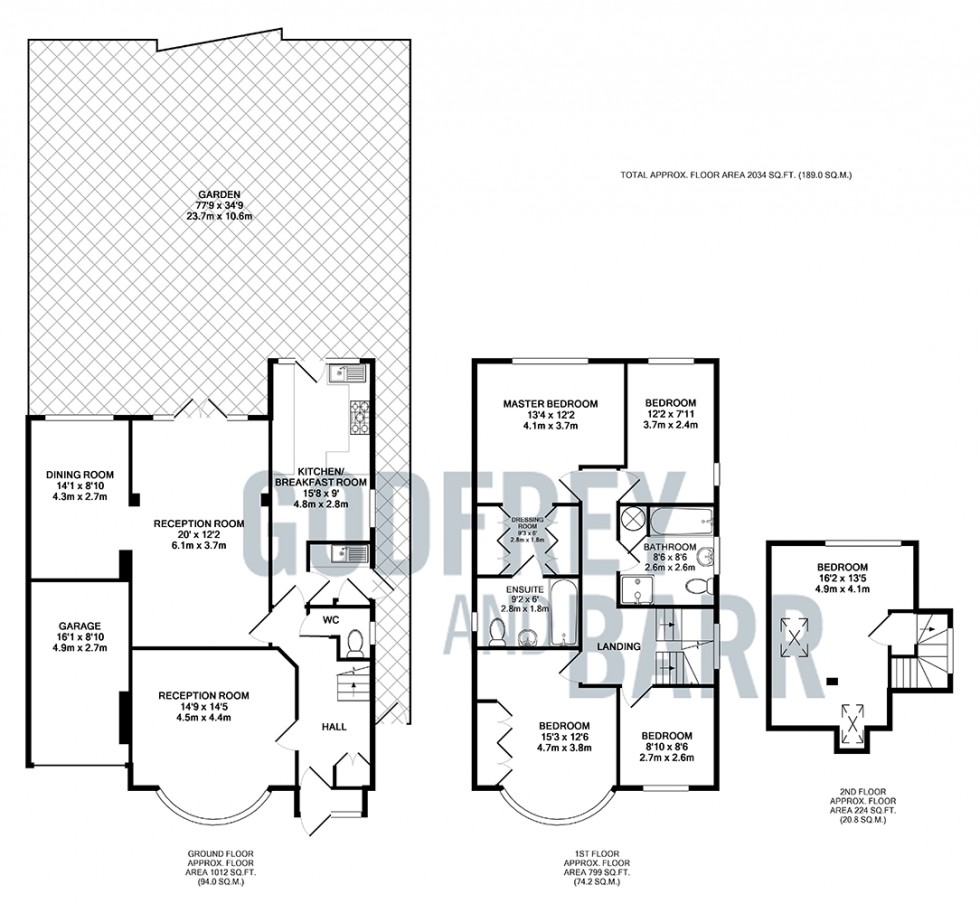 Floorplan for Parkside, Mill Hill