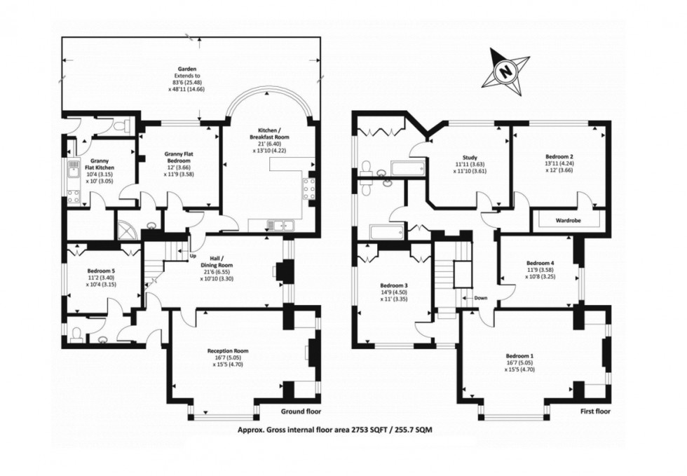 Floorplan for Fitzalan Road, Finchley