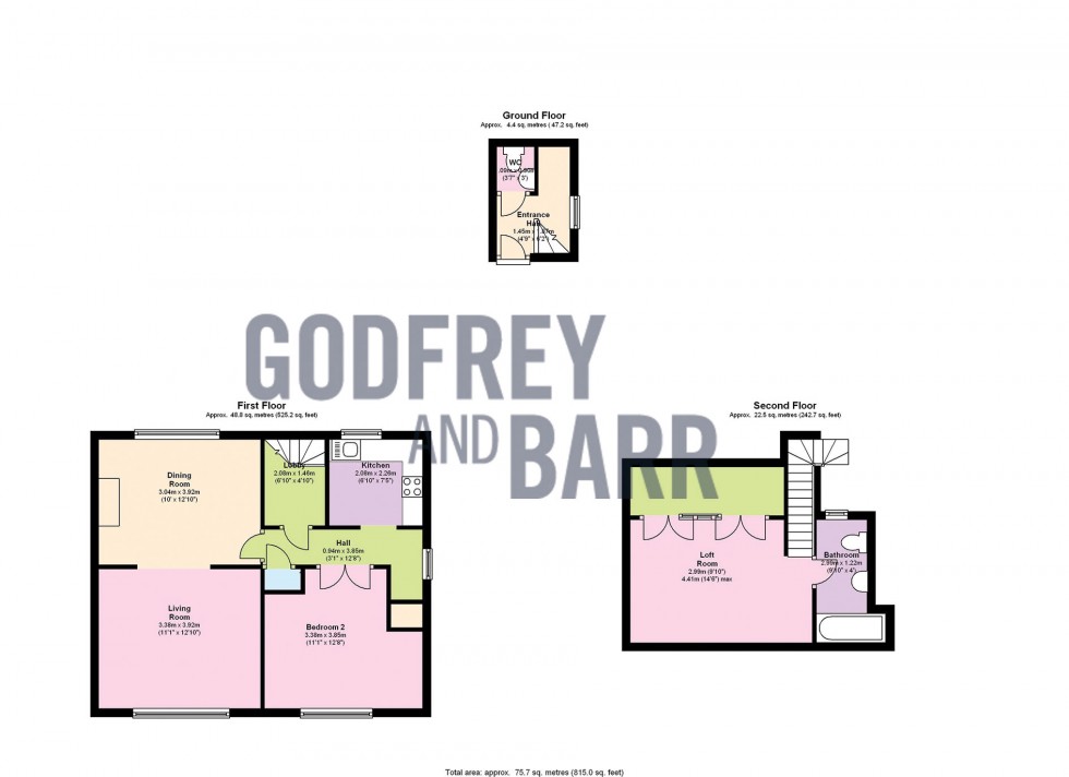 Floorplan for Neale Close, Hampstead Garden Suburb