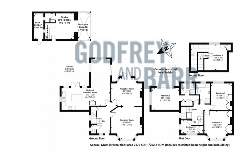 Floorplan for Village Road, Finchley