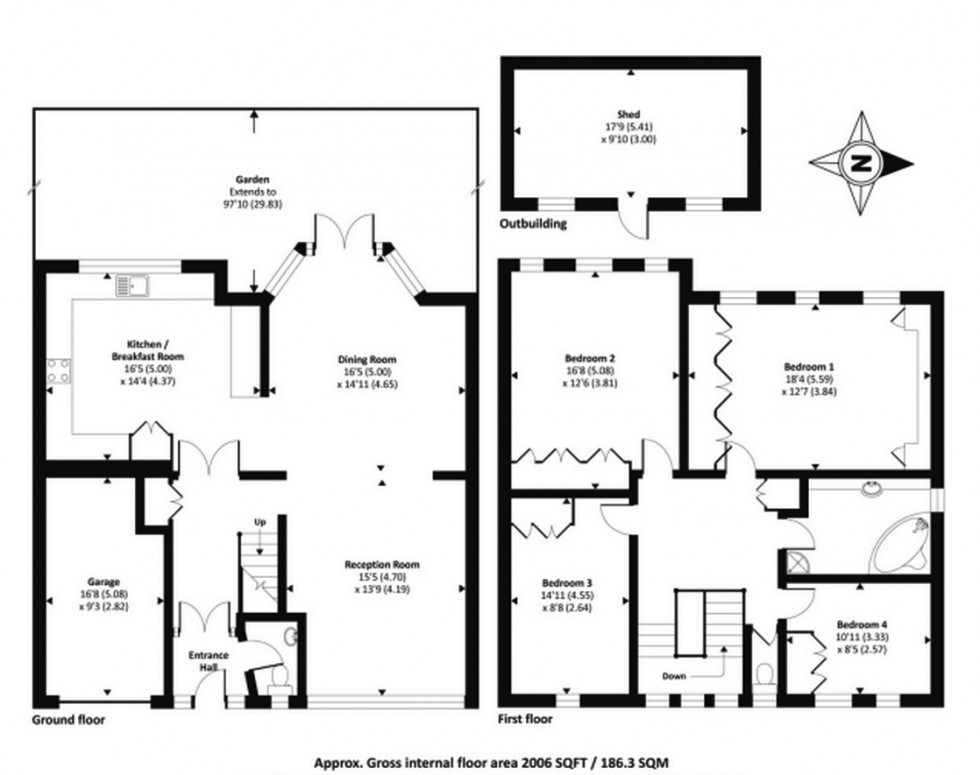 Floorplan for Chessington Avenue, Finchley