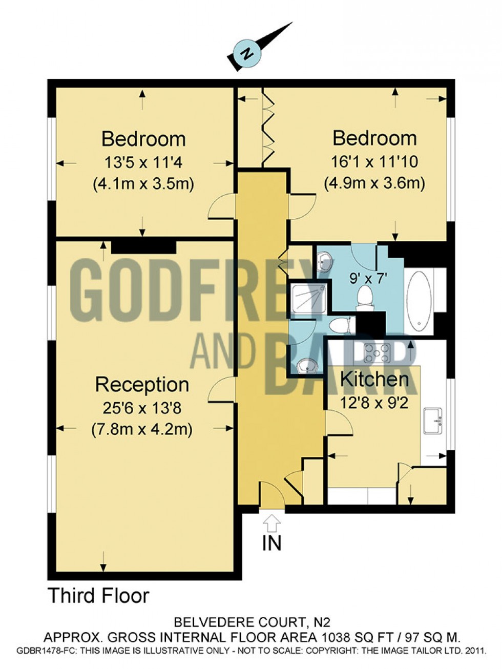 Floorplan for Belvedere Court, Hampstead Garden Suburb