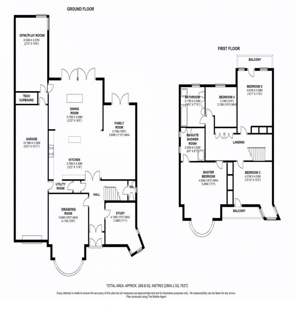 Floorplan for Tretawn Park, Mill Hill