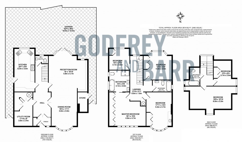 Floorplan for Linden Lea, Hampstead Garden Suburb