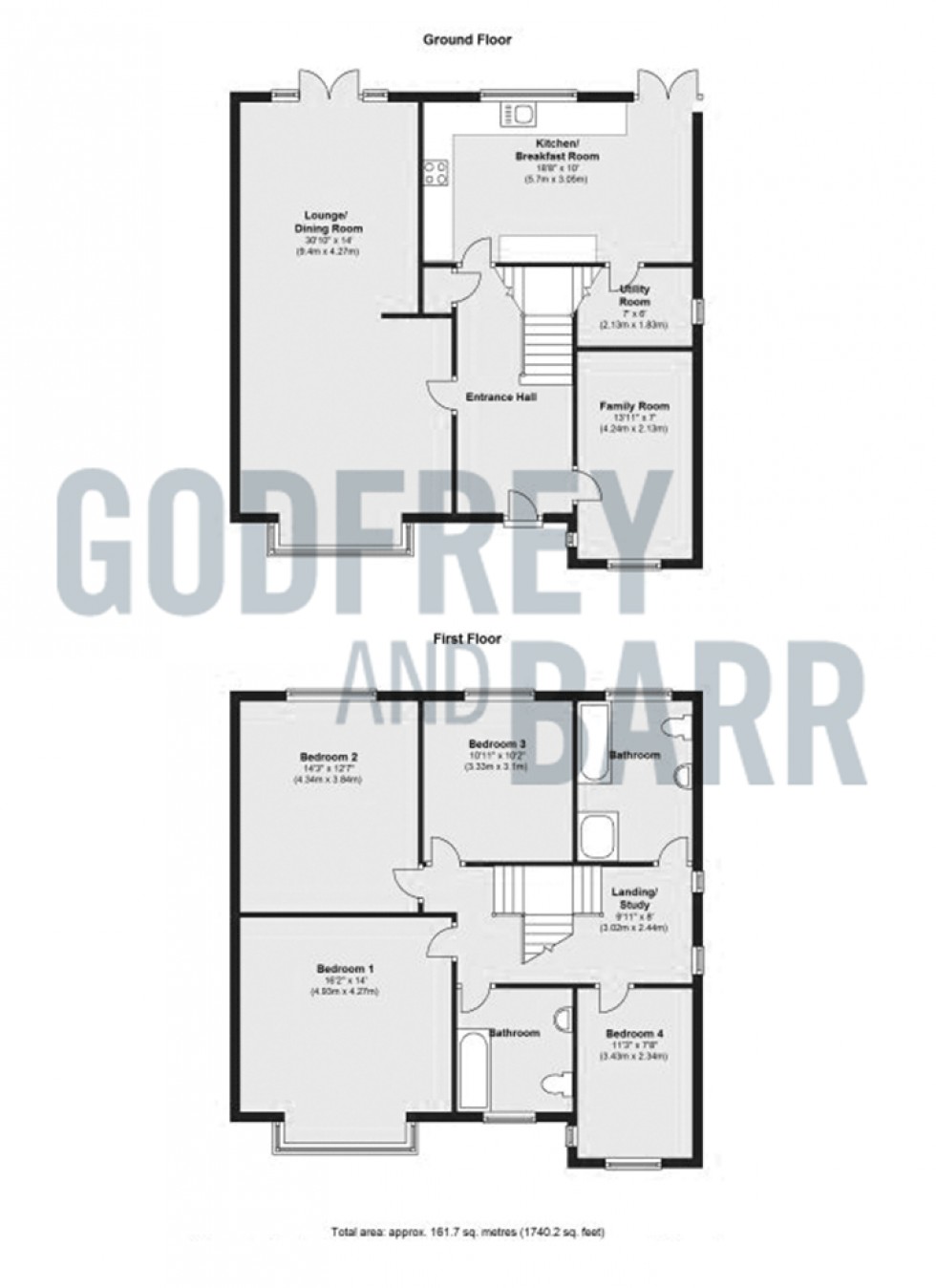 Floorplan for Fairview Way, Edgware