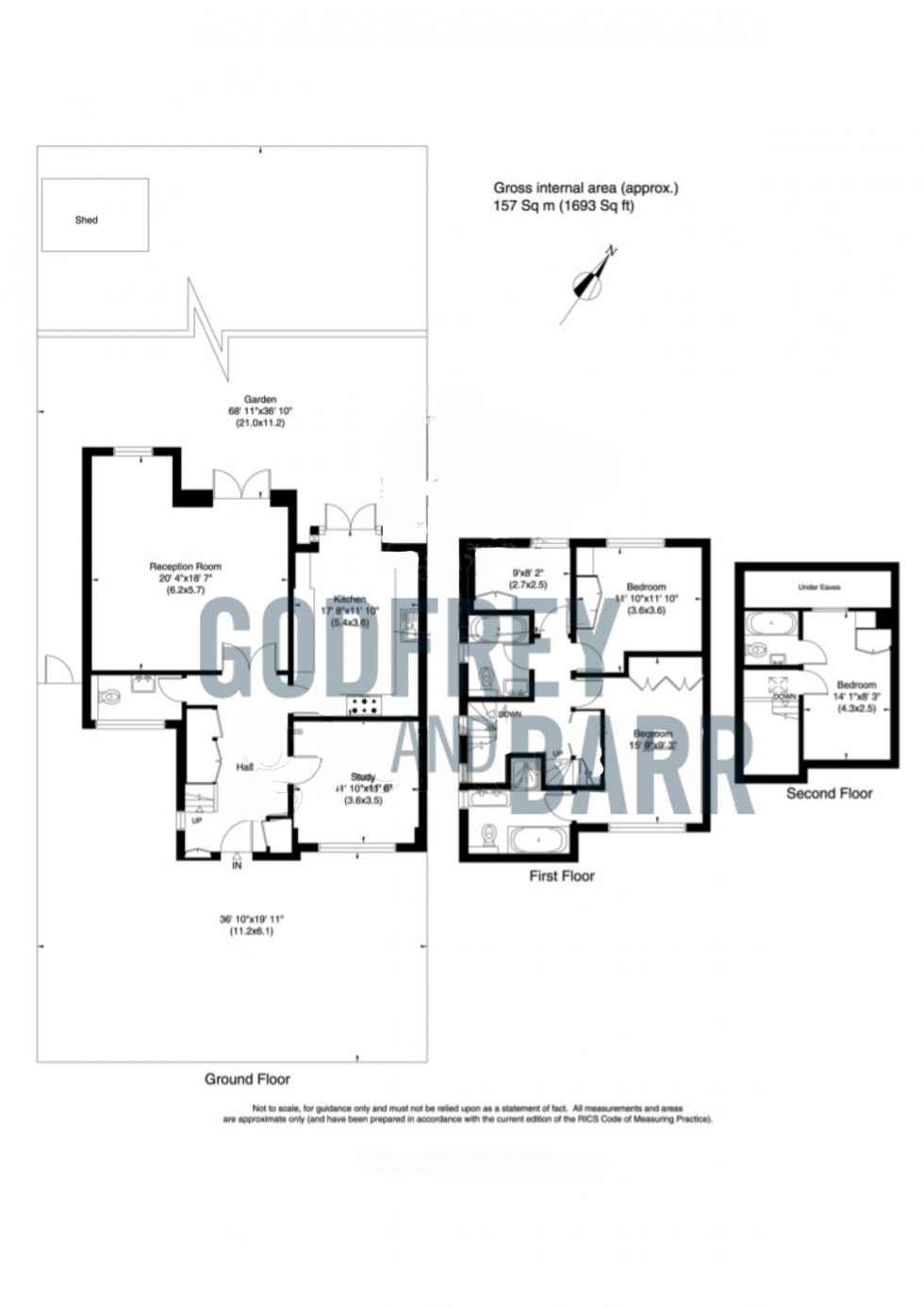 Floorplan for Brunner Close, Hampstead Garden Suburb