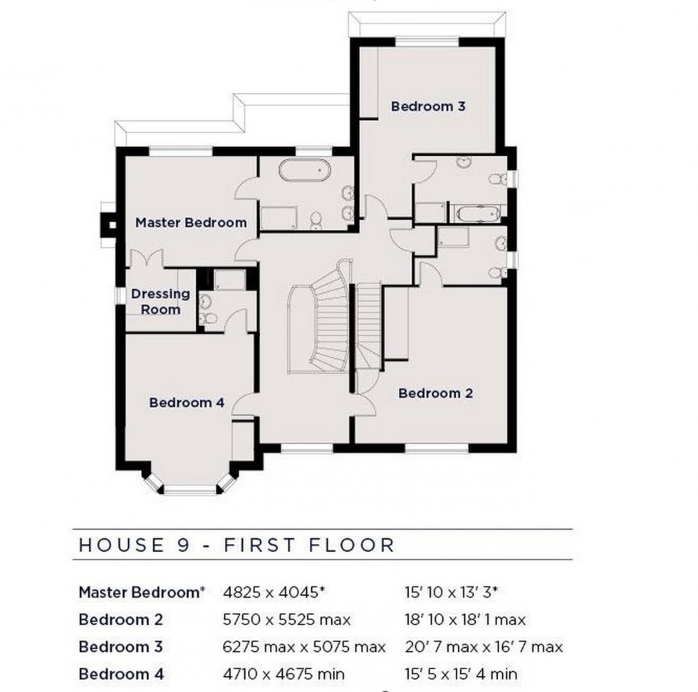 Floorplan for Charrington Close, London Road, Shenley / Radlett