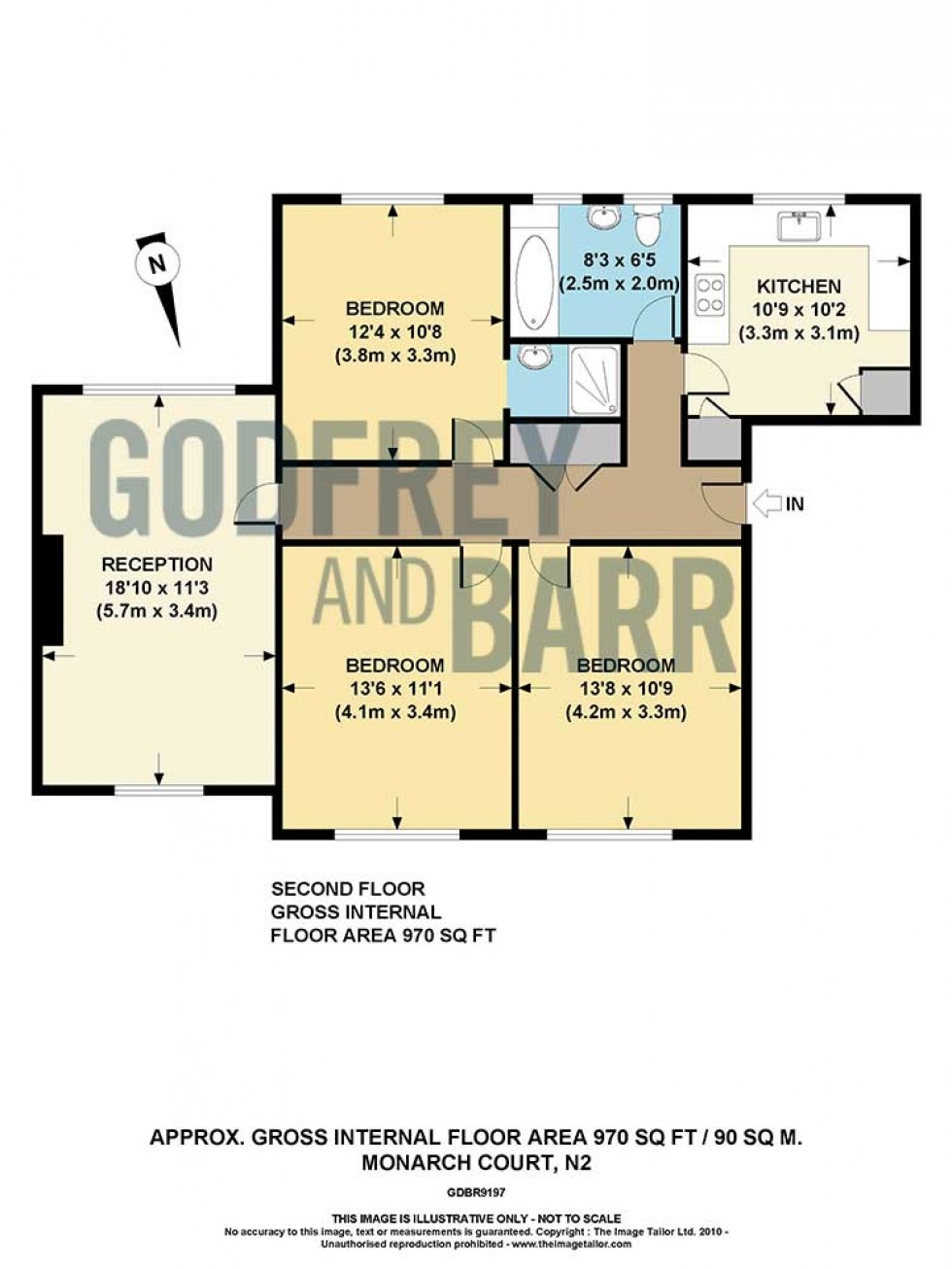 Floorplan for Lyttelton Road, Hampstead Garden Suburb