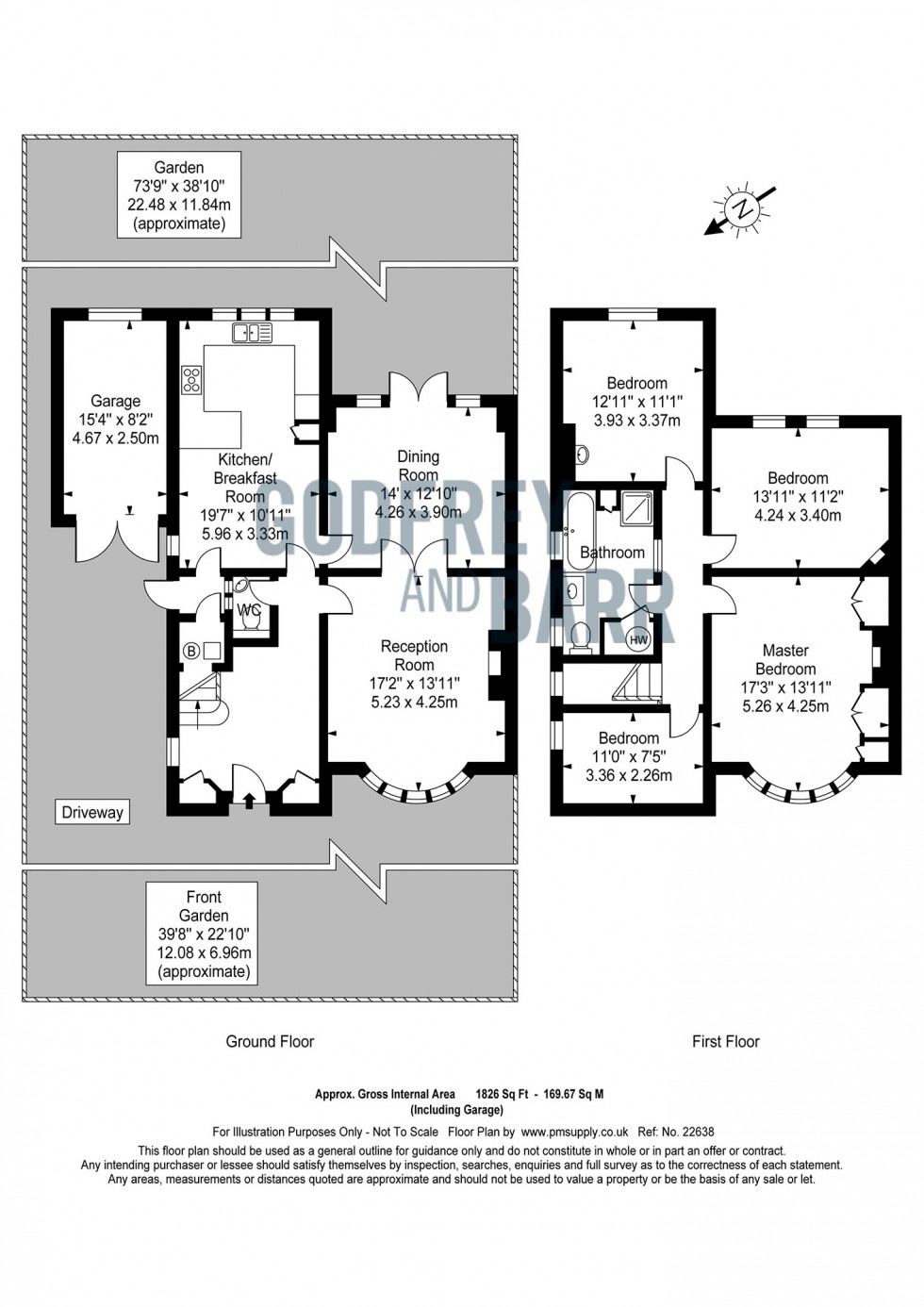 Floorplan for Brunner Close, Hampstead Garden Suburb