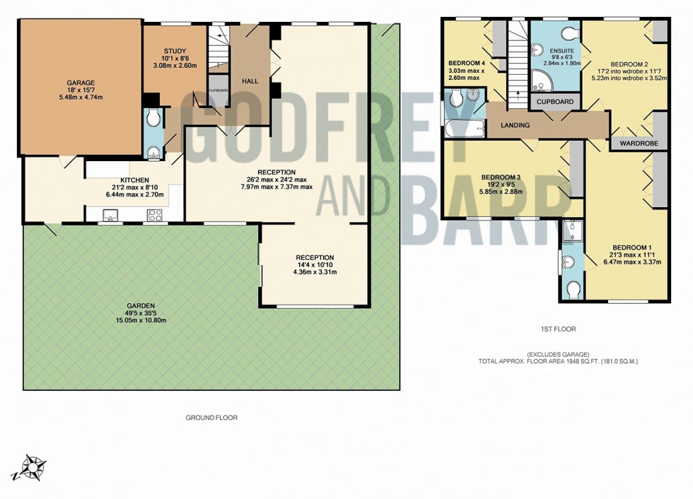 Floorplan for Parkmead Gardens, Mill Hill