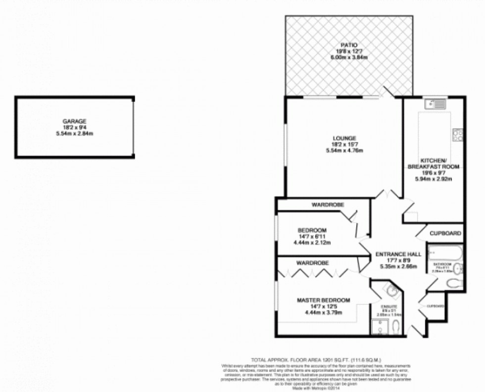 Floorplan for Gills Hill, Radlett