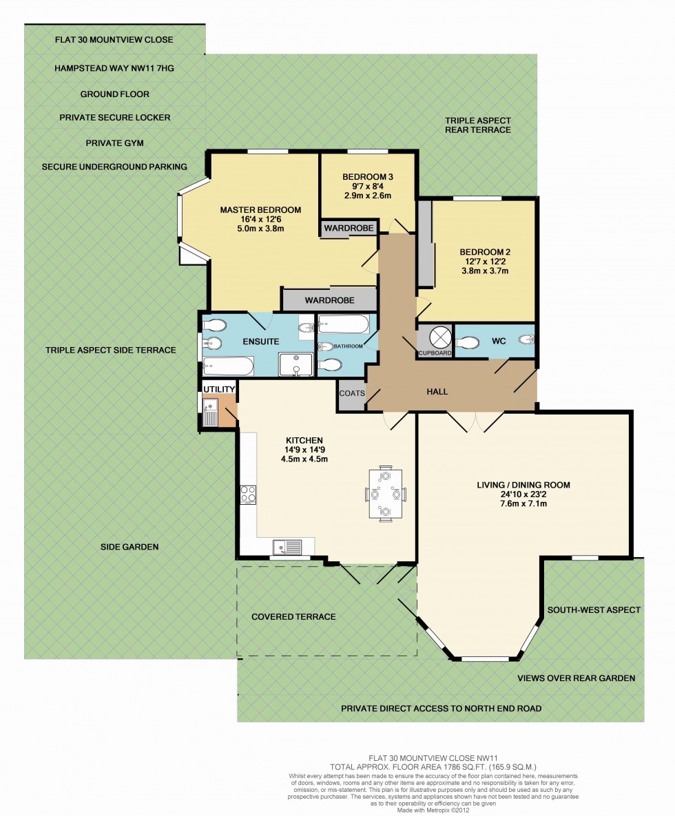 Floorplan for Mountview Close, Golders Hill