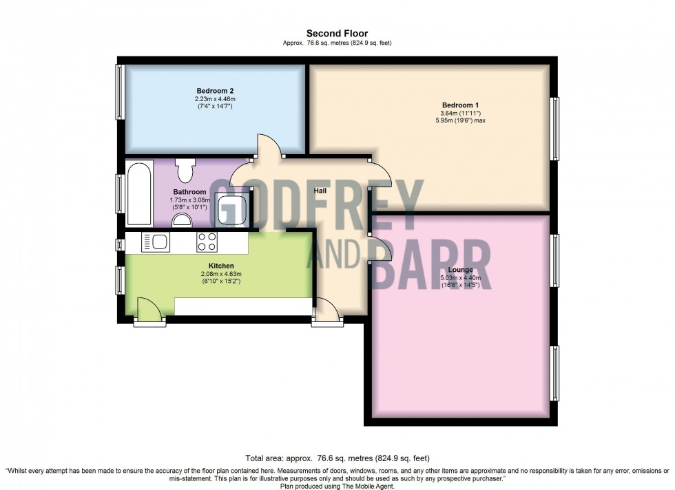 Floorplan for Belmont Court, Temple Fortune