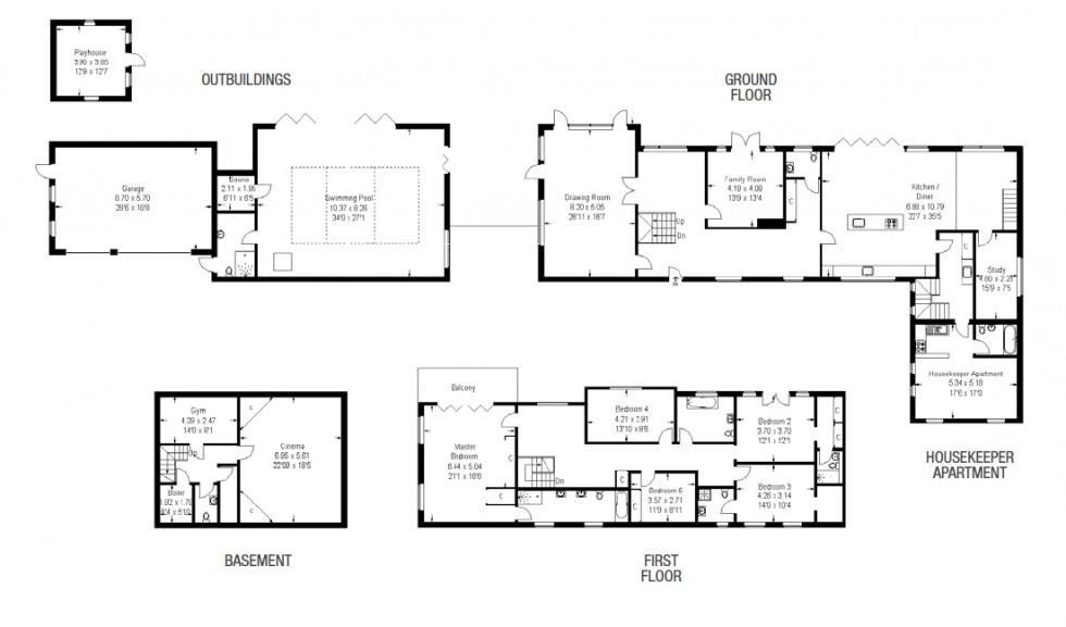 Floorplan for Fortune Lane, Elstree