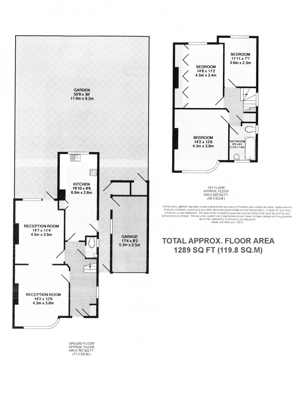 Floorplan for Ludlow Way, Hampstead Garden Suburb