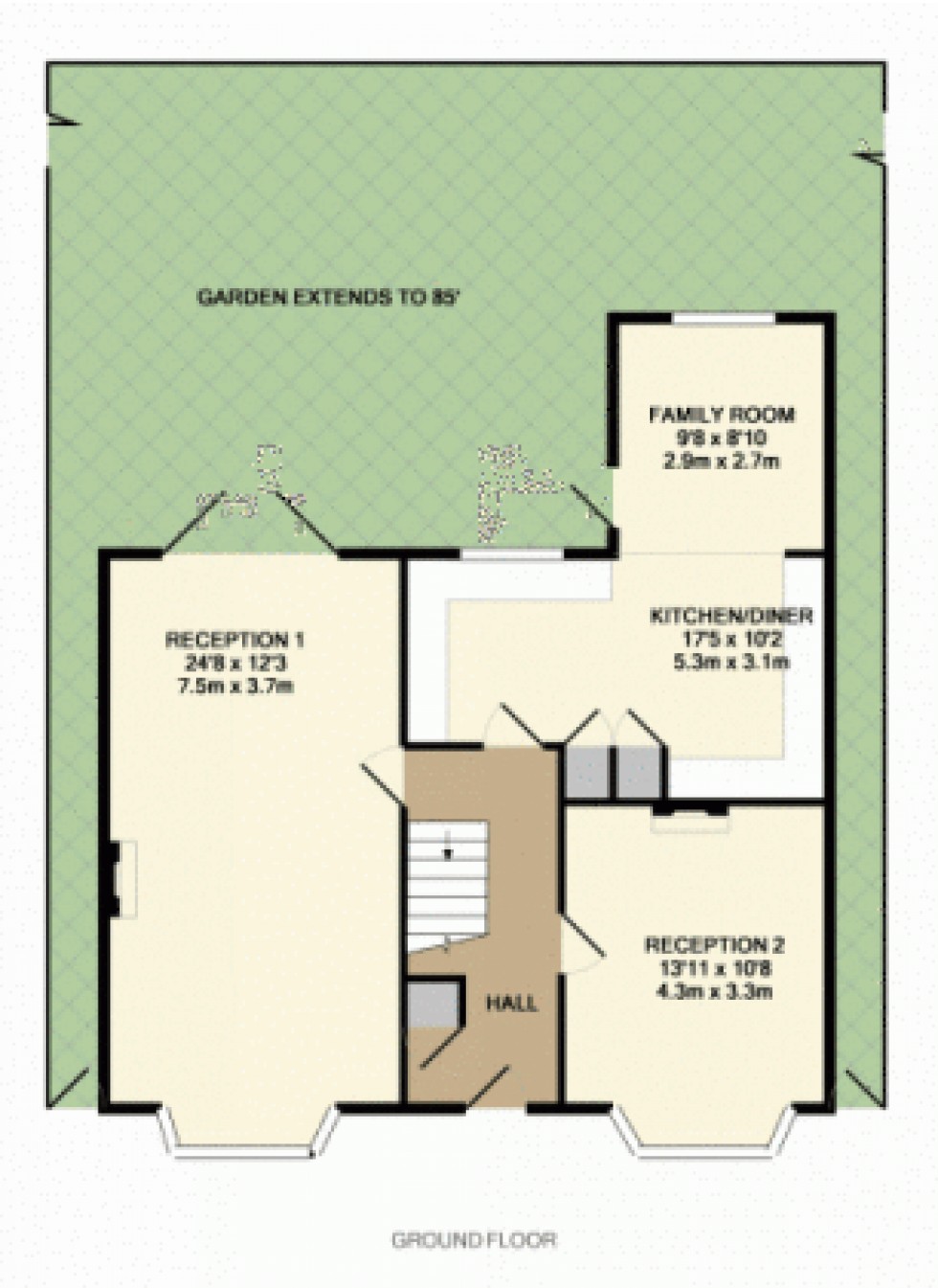 Floorplan for Brookland Rise, Hampstead Garden Suburb