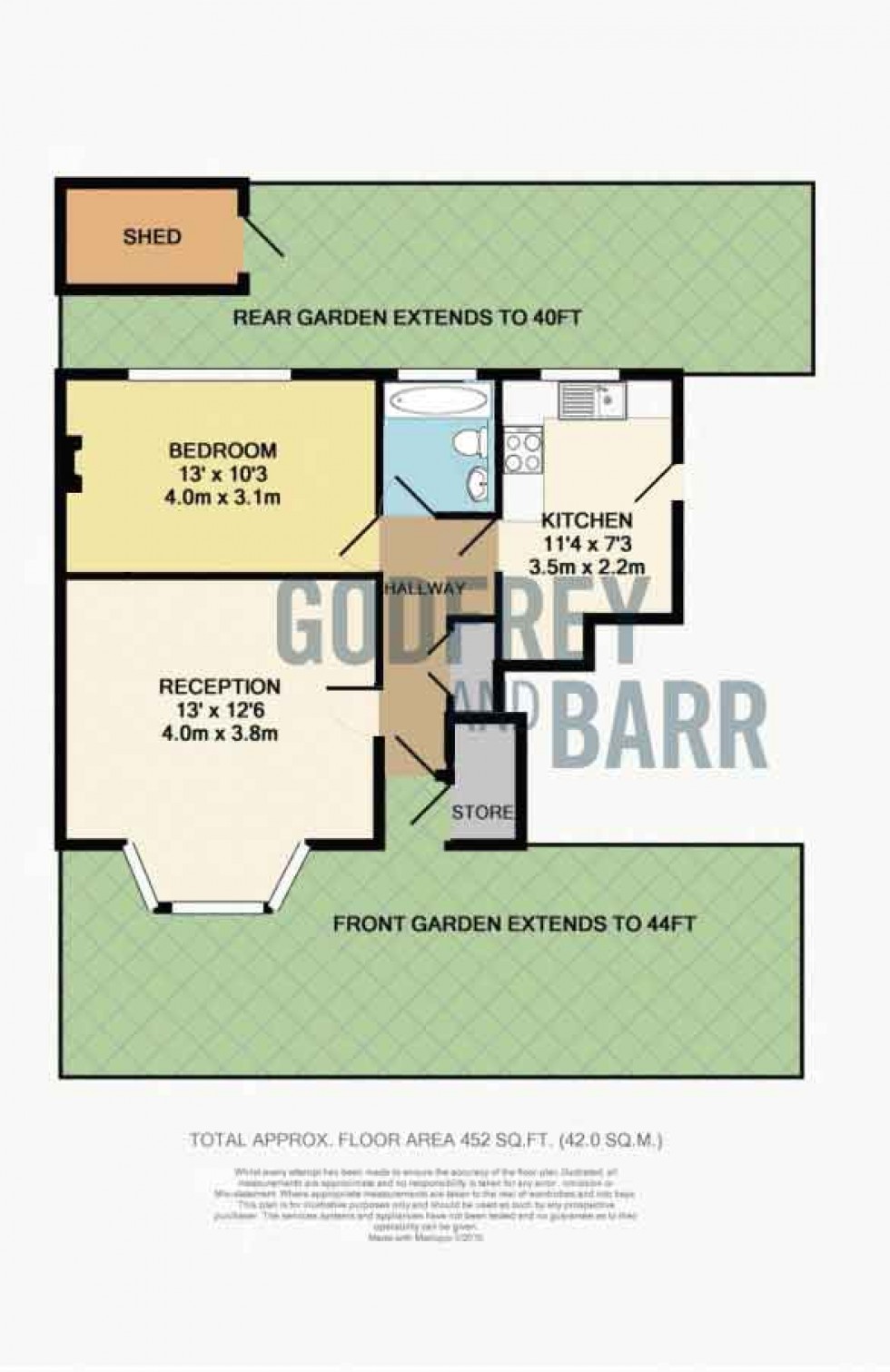 Floorplan for Neale Close, Hampstead Garden Suburb