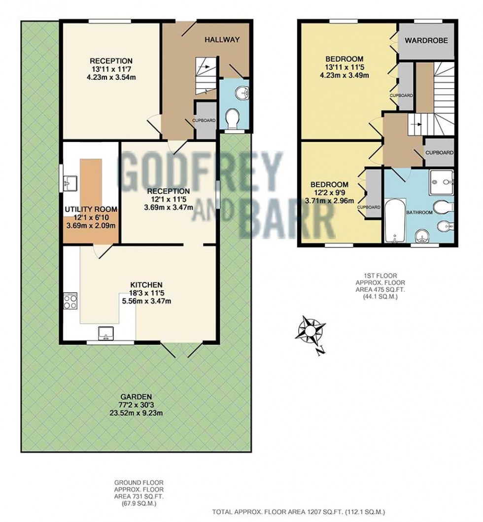 Floorplan for Victoria Road, Mill Hill