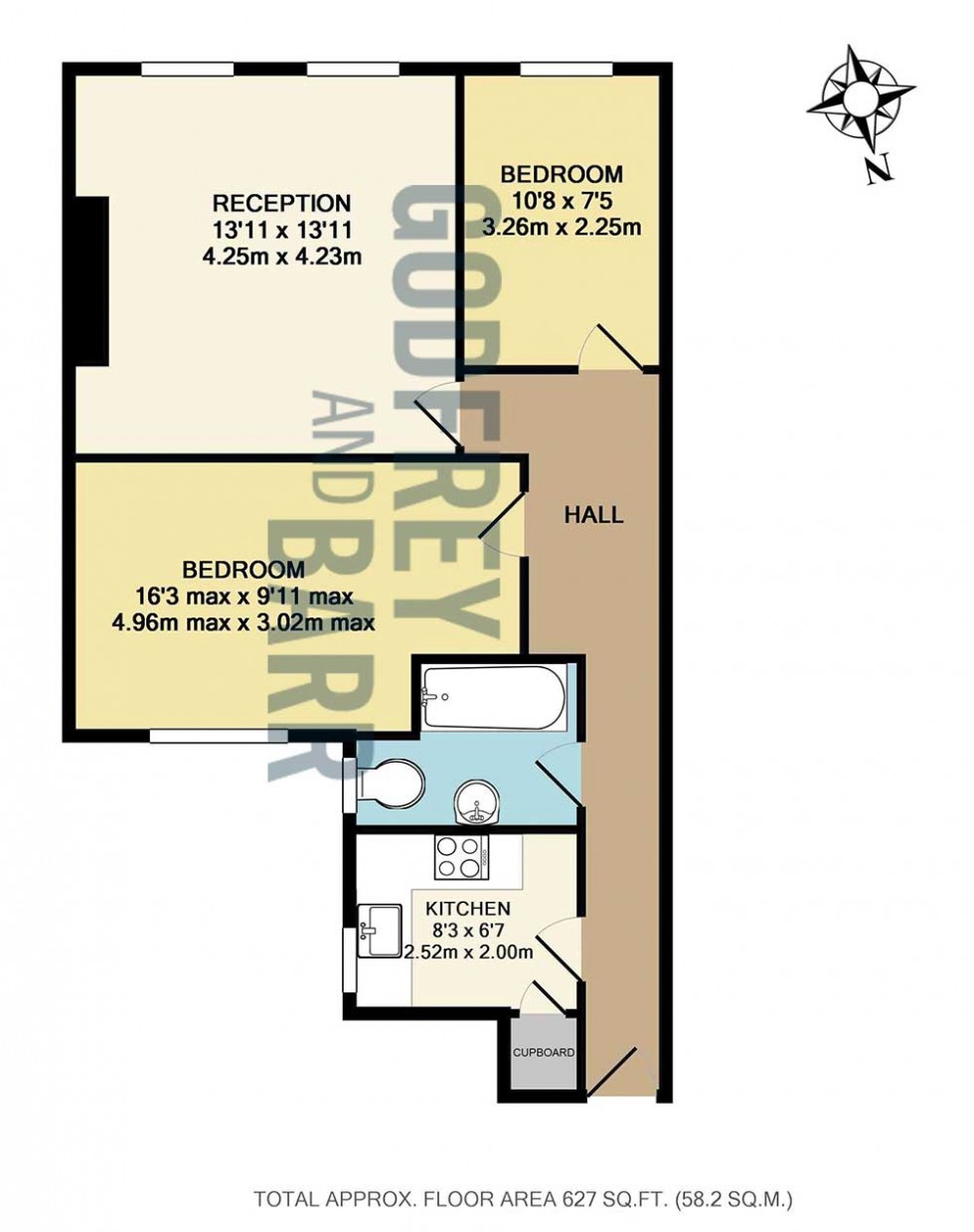 Floorplan for Market Place, Hampstead Garden Suburb