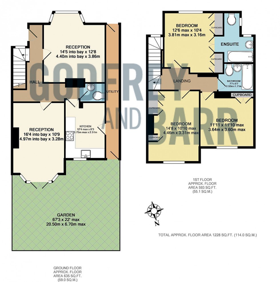 Floorplan for Hill Top, Hampstead Garden Suburb