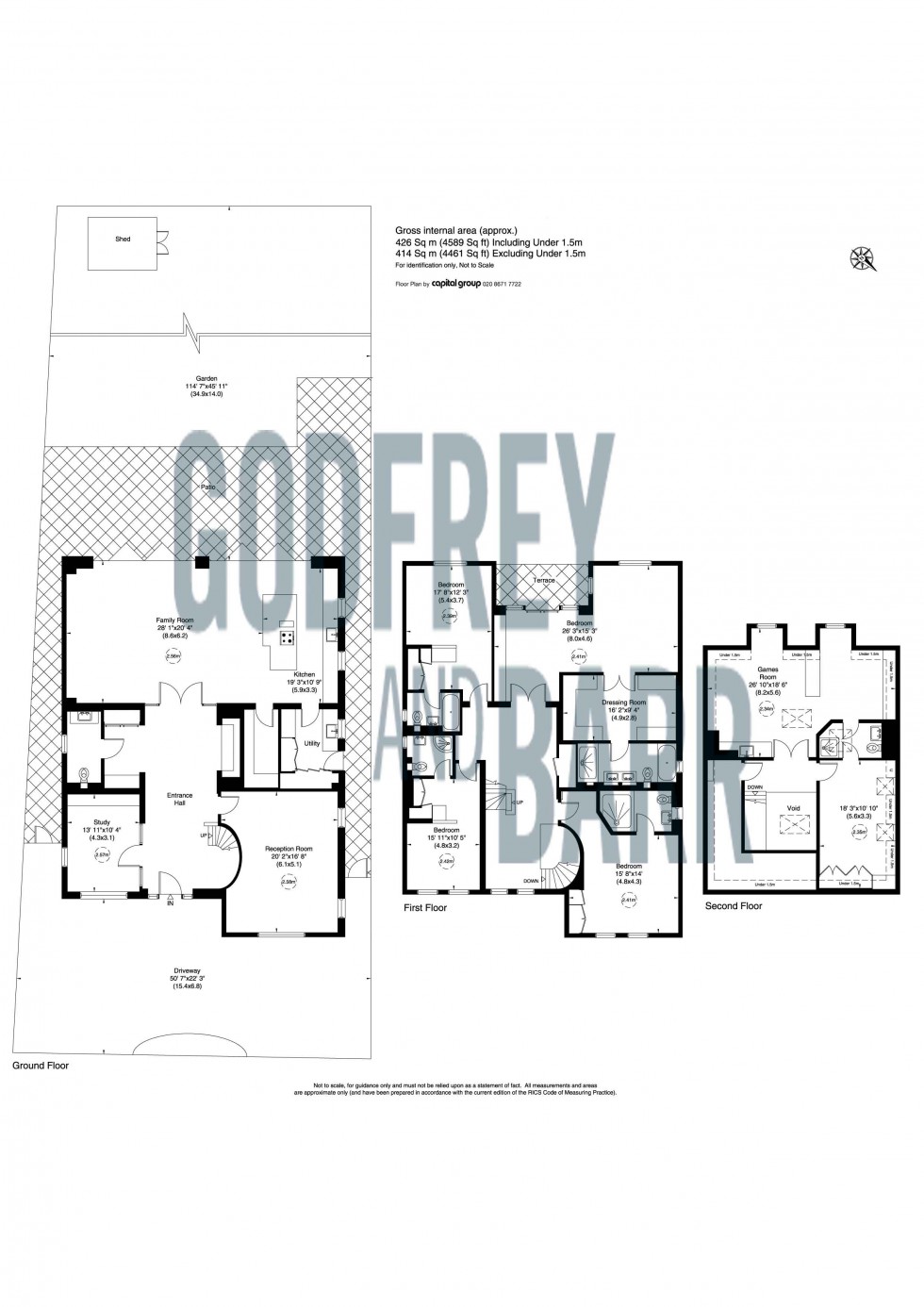 Floorplan for Newberries Avenue, Radlett